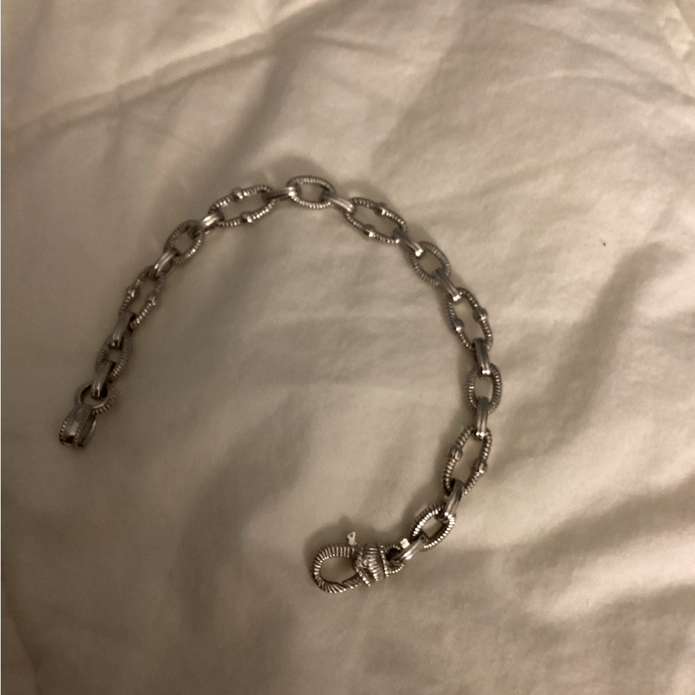 Judith Ripka Silver Chain Bracelet